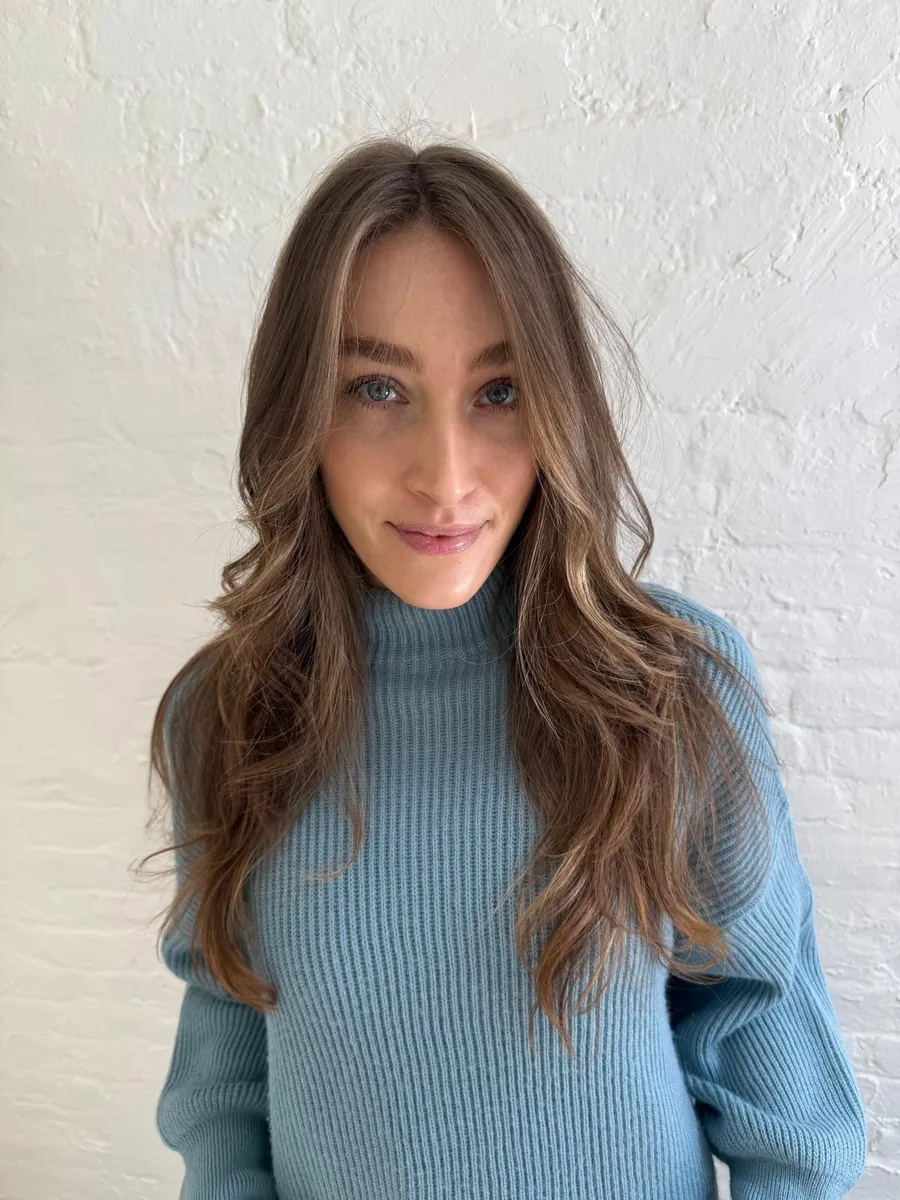Dimensional brunette result created with certified organic color