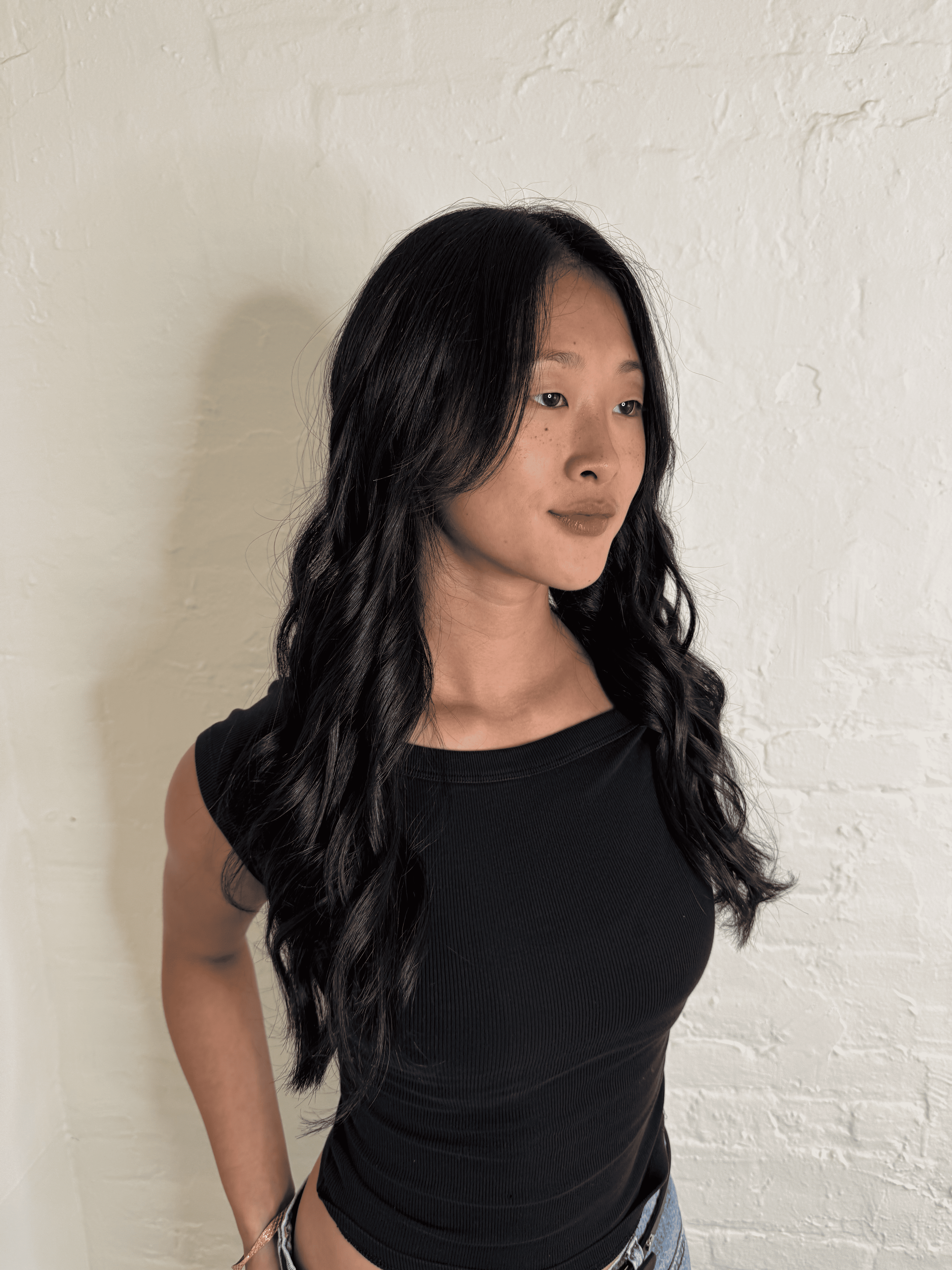Salon hair look